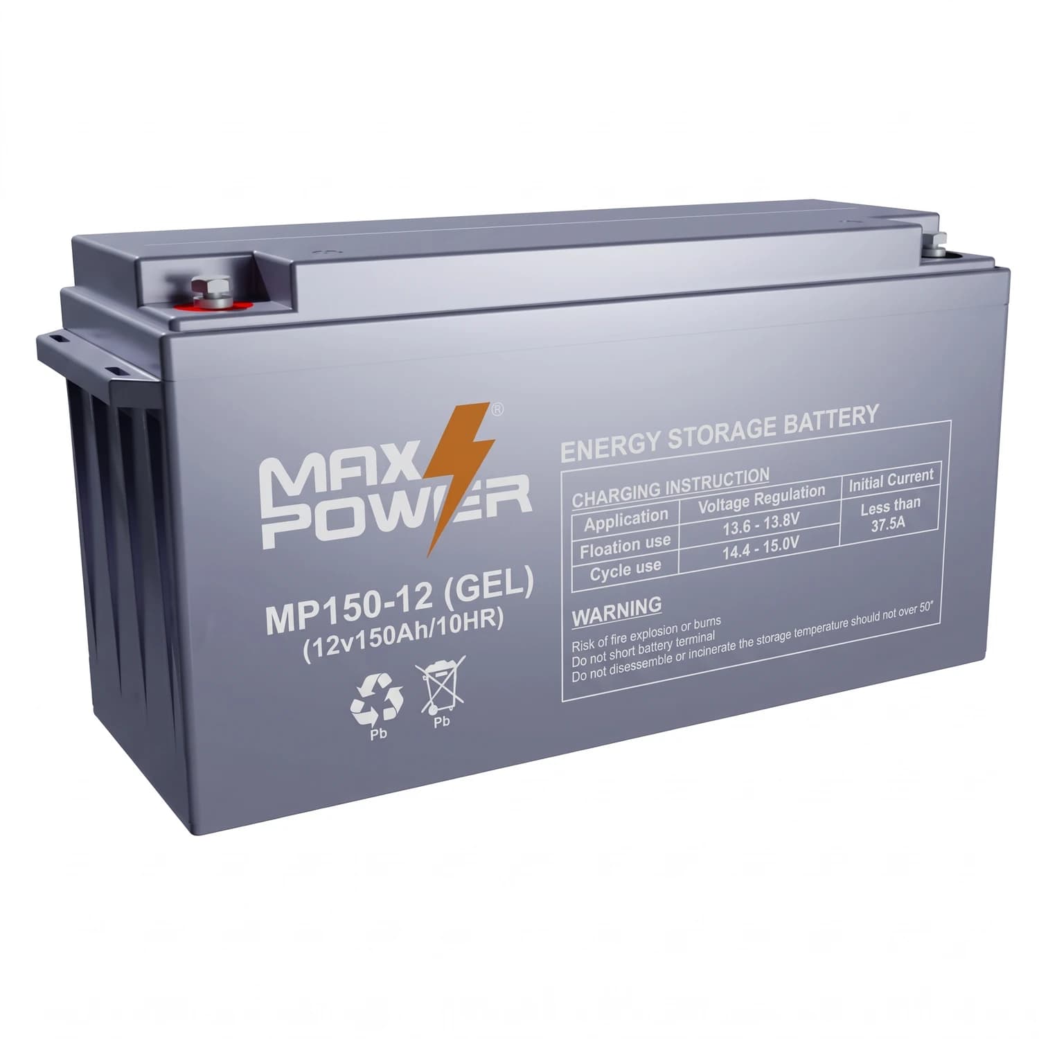 Batería de gel 12V 150Ah MP150-12 Maxpower
