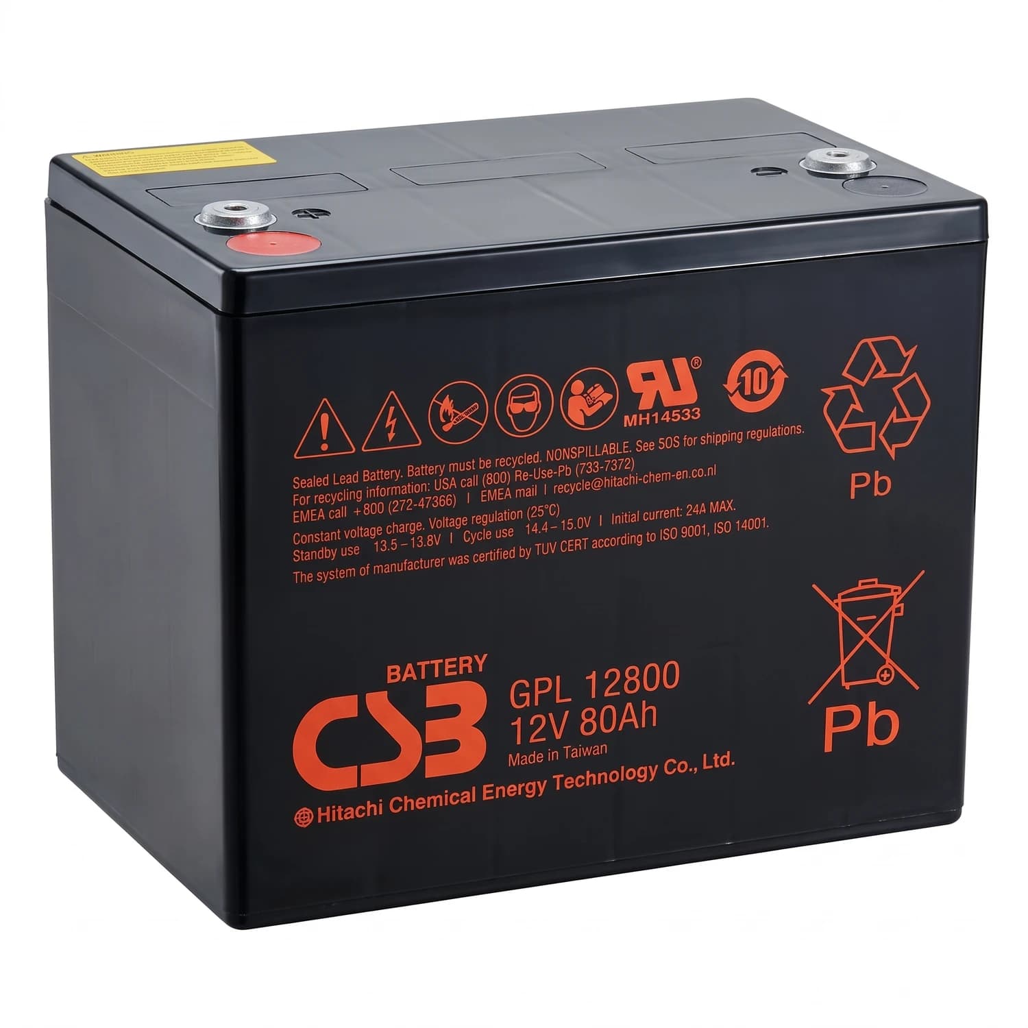 Batería AGM 12V 80Ah GPL12800 CSB