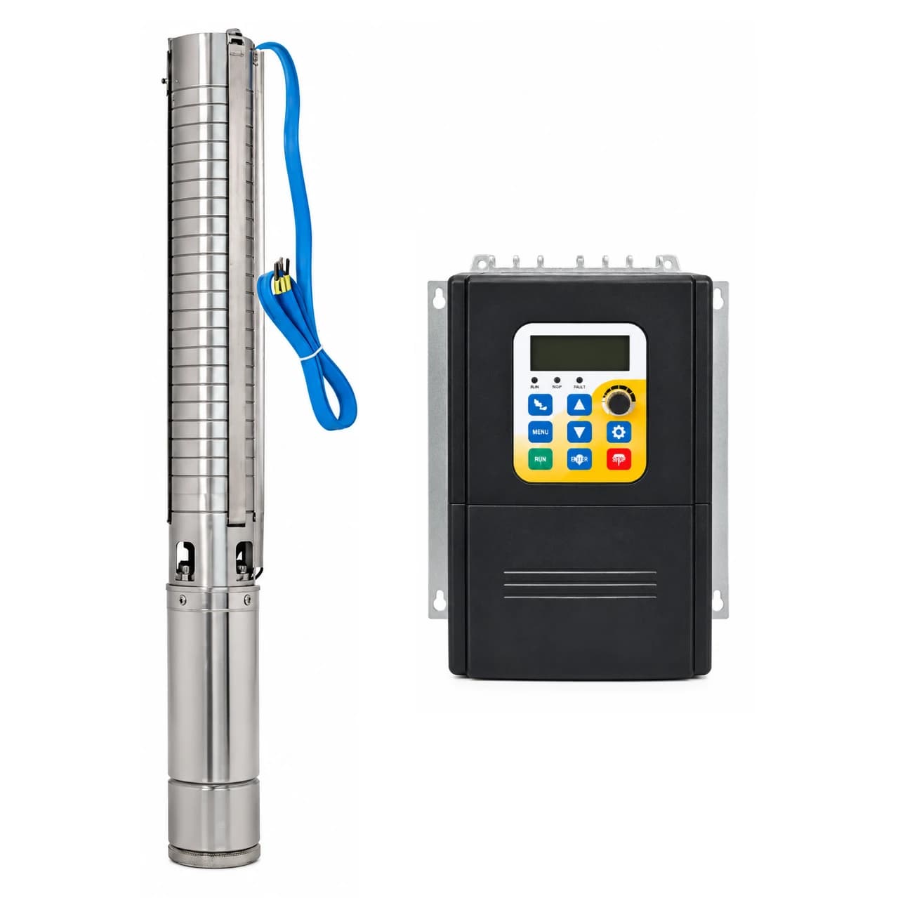 Bomba solar sumergible tipo lapicero AC/DC 2200W 3 HP 4" Connera