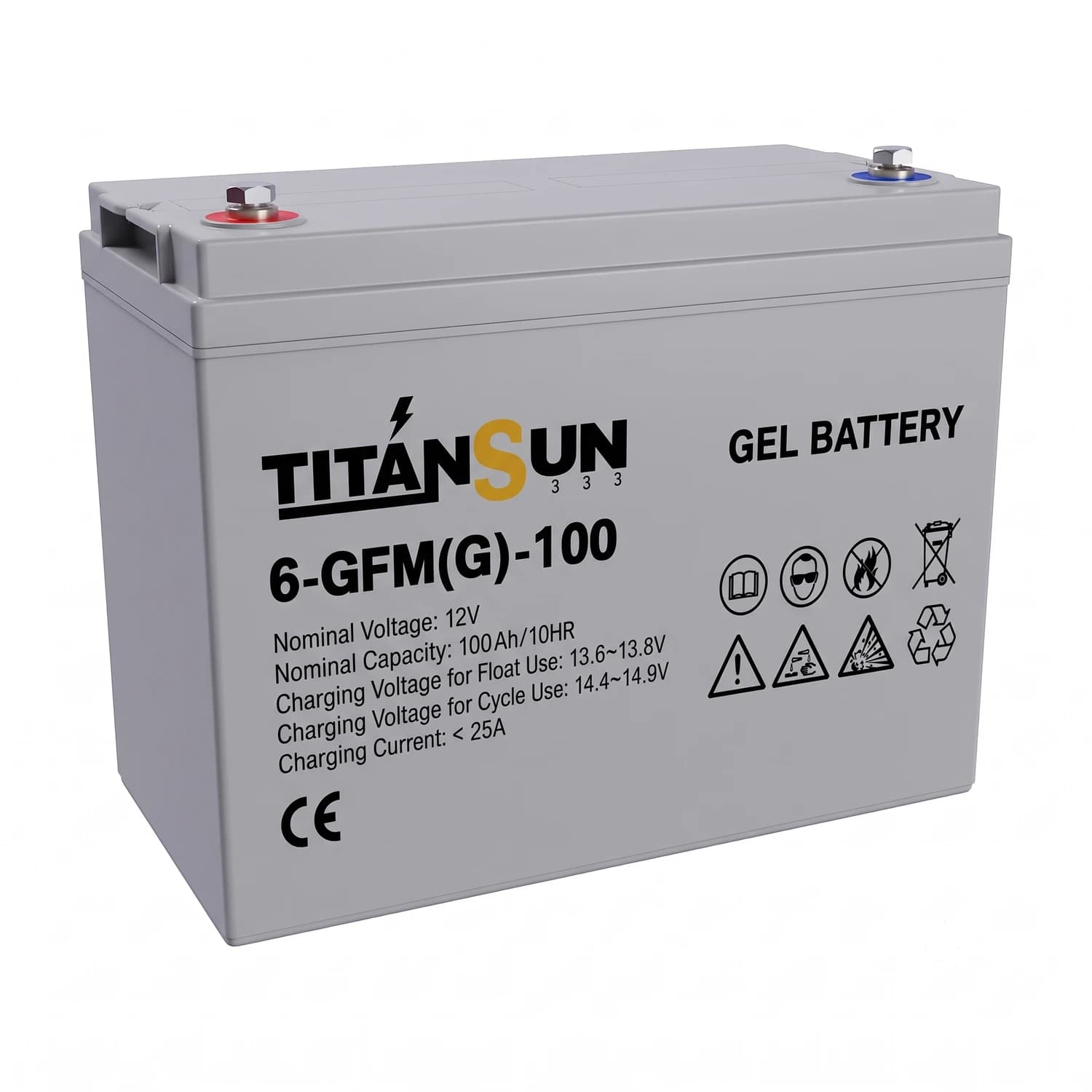 Batería de gel 12V 100Ah Titansun