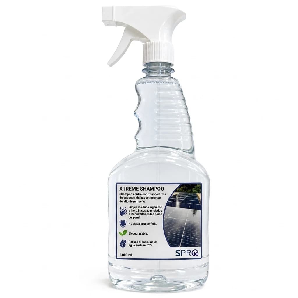 Limpiador y descontaminante para paneles solares 1 Litro Xtreme SPRO10