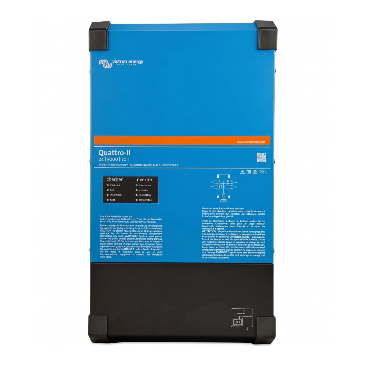 Inversor Quattro II 24/3000/70-50/50 2x120 Victron Energy