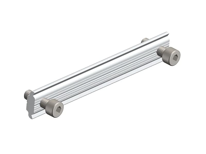 Unión de riel de aluminio anodizado para paneles solares ArtSign