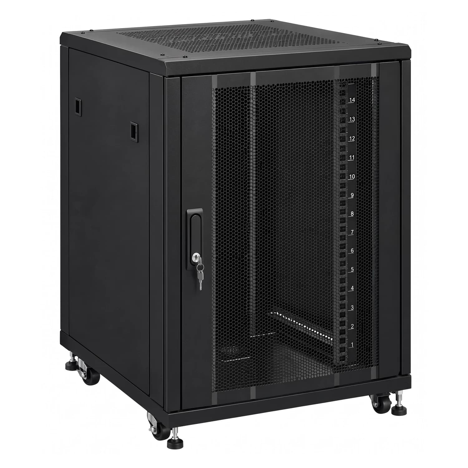 Gabinete rackeable piso 60 x 60 x 14U NGBP-6014 Powest