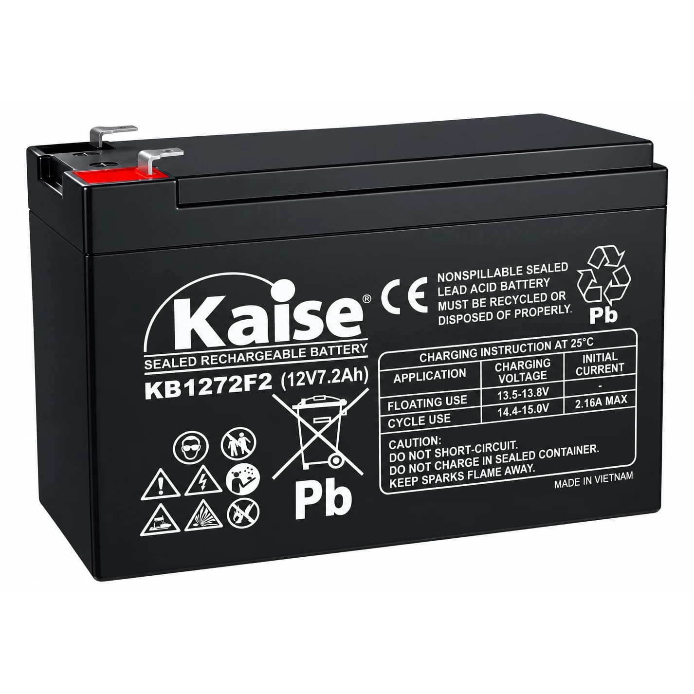 Batería AGM 12V 7.2Ah KB1272F2 Kaise