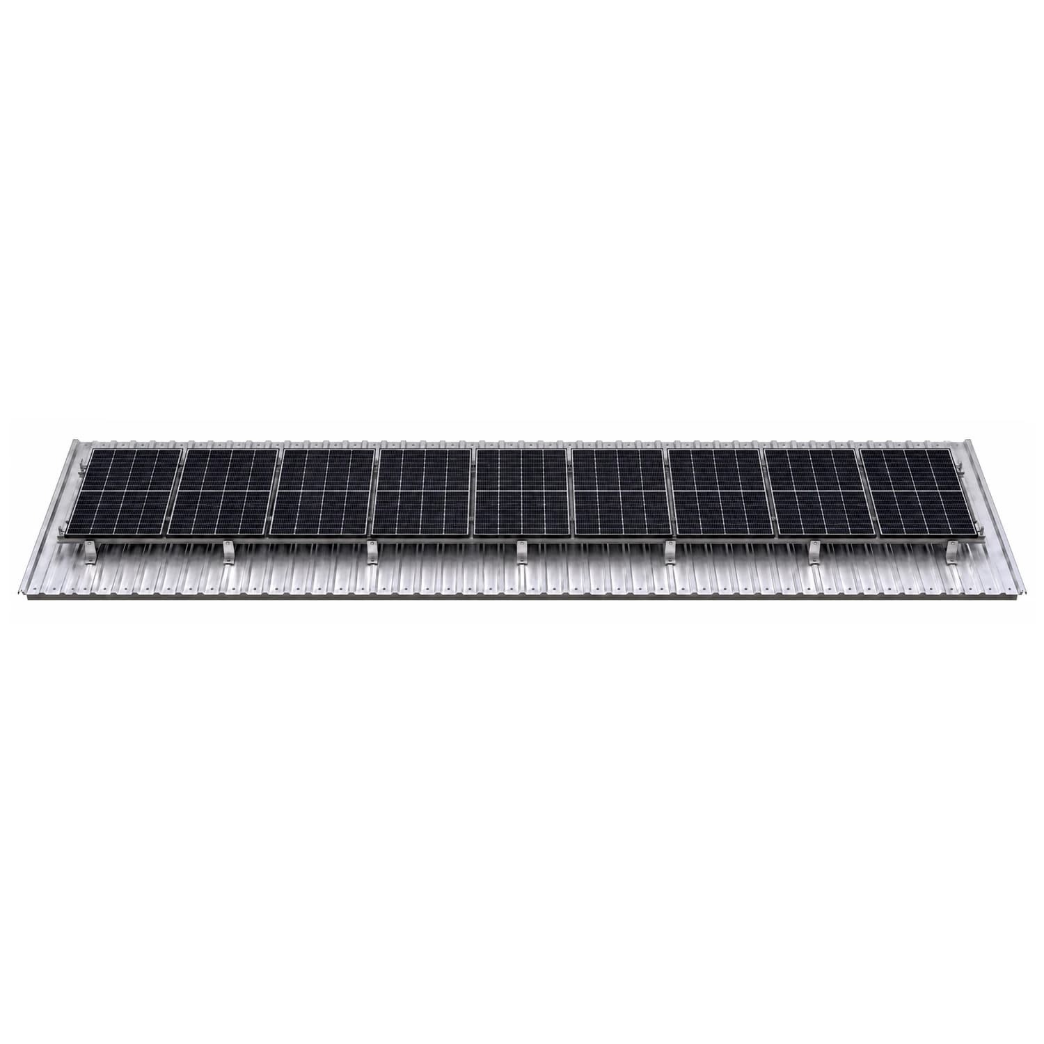 Kit de montaje en aluminio para 9 paneles solares grandes