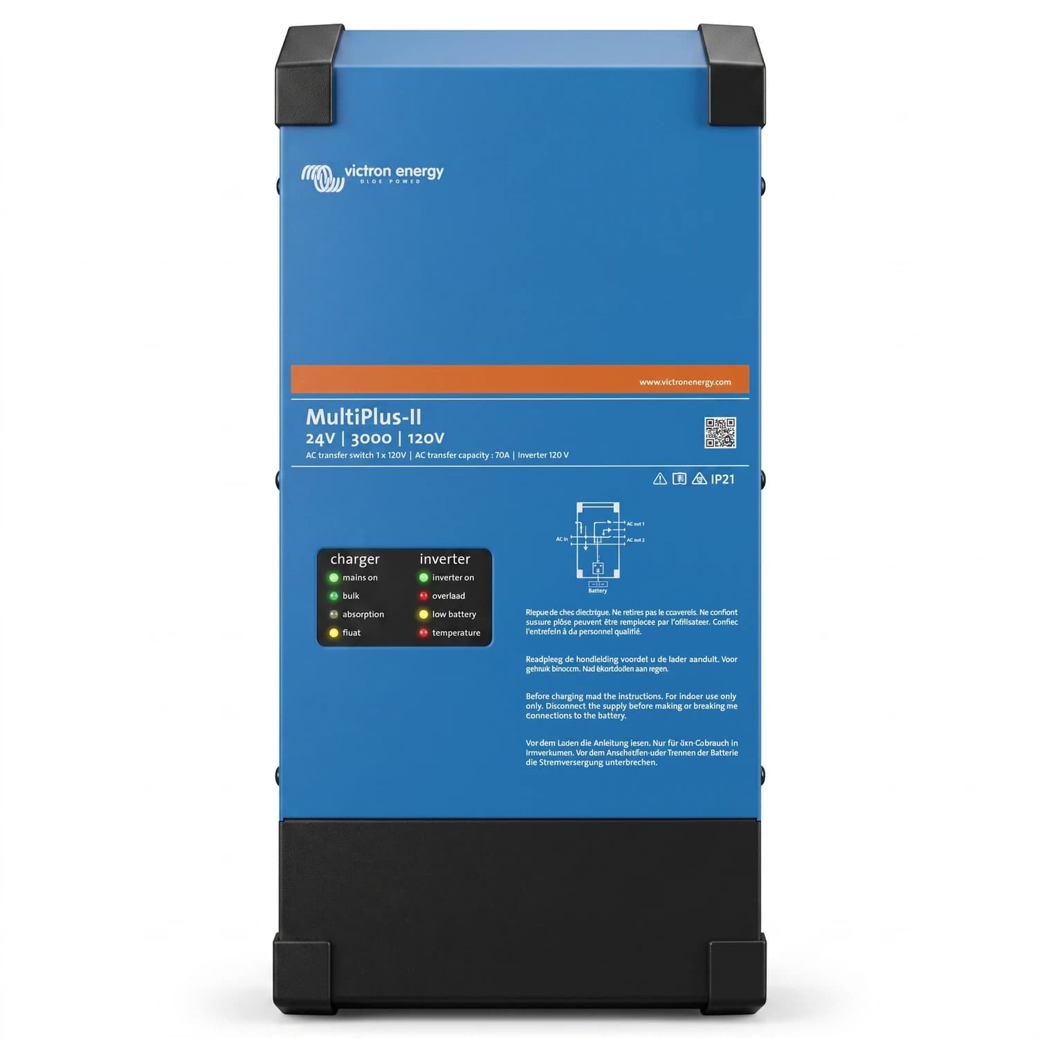 Inversor MultiPlus-II 24/3000/70-50 120V (UL) Victron Energy