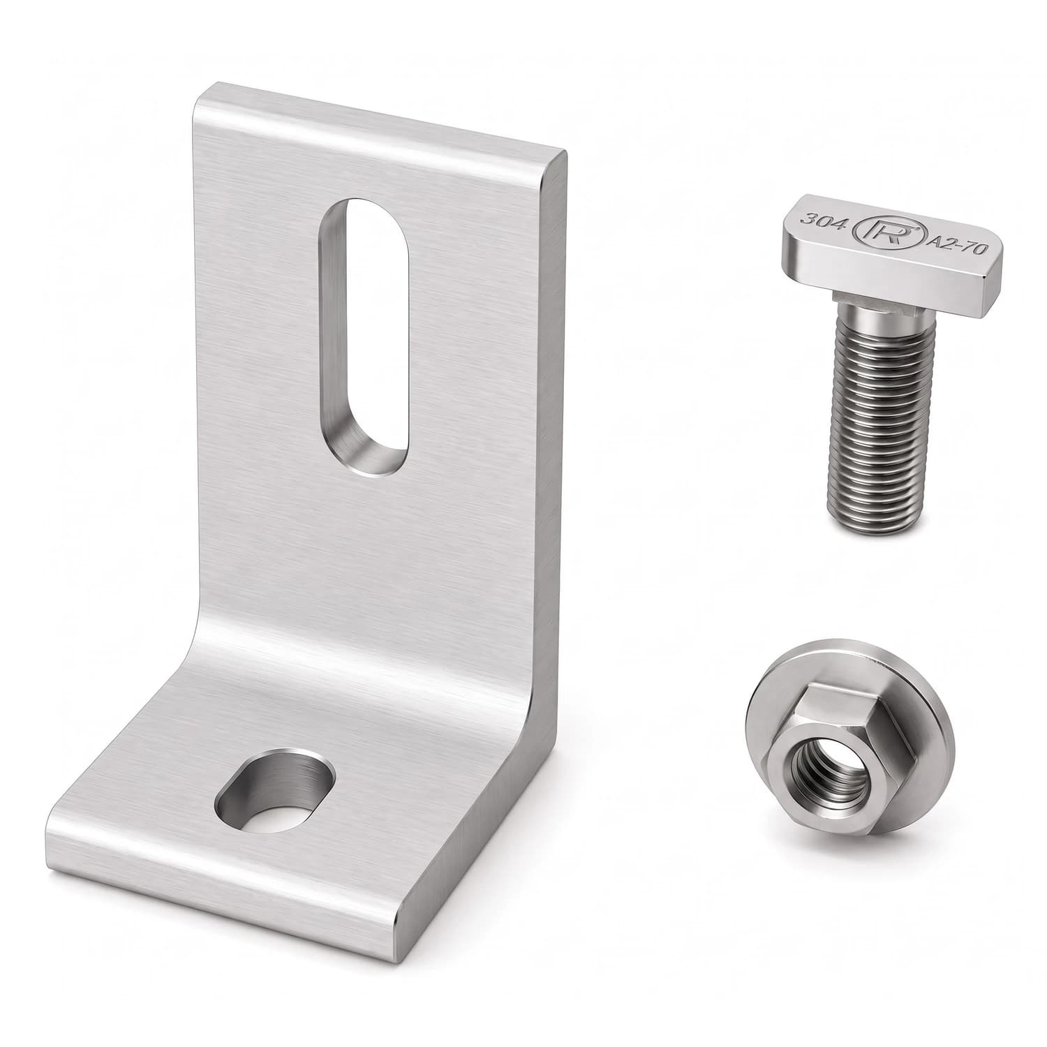 Soporte L-Foot 4000630 con T-Bolt y tuerca K2 Systems