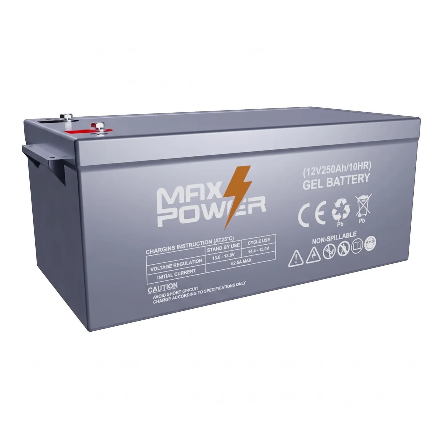 Batería de gel 12V 250Ah MP250-12 Maxpower