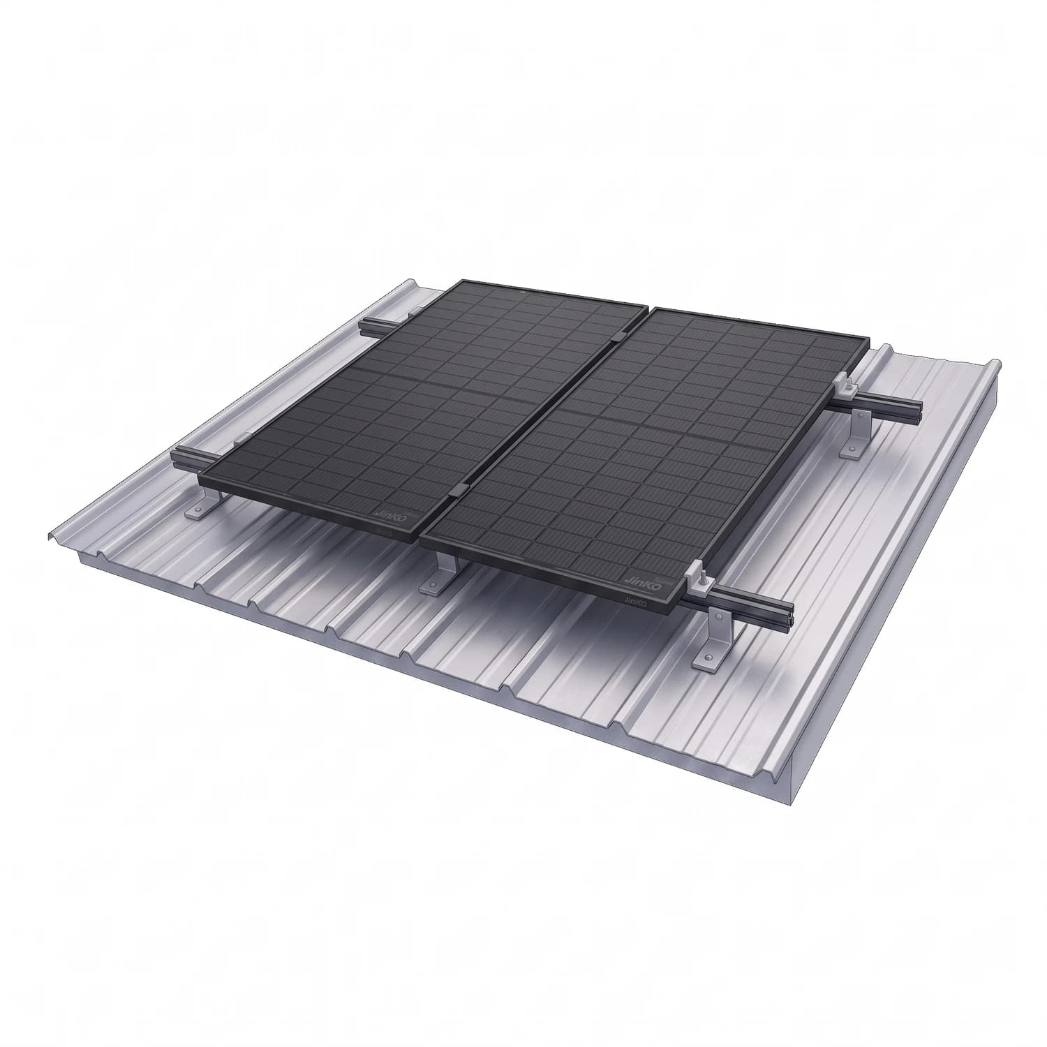 Kit de montaje en aluminio para 2 paneles solares grandes