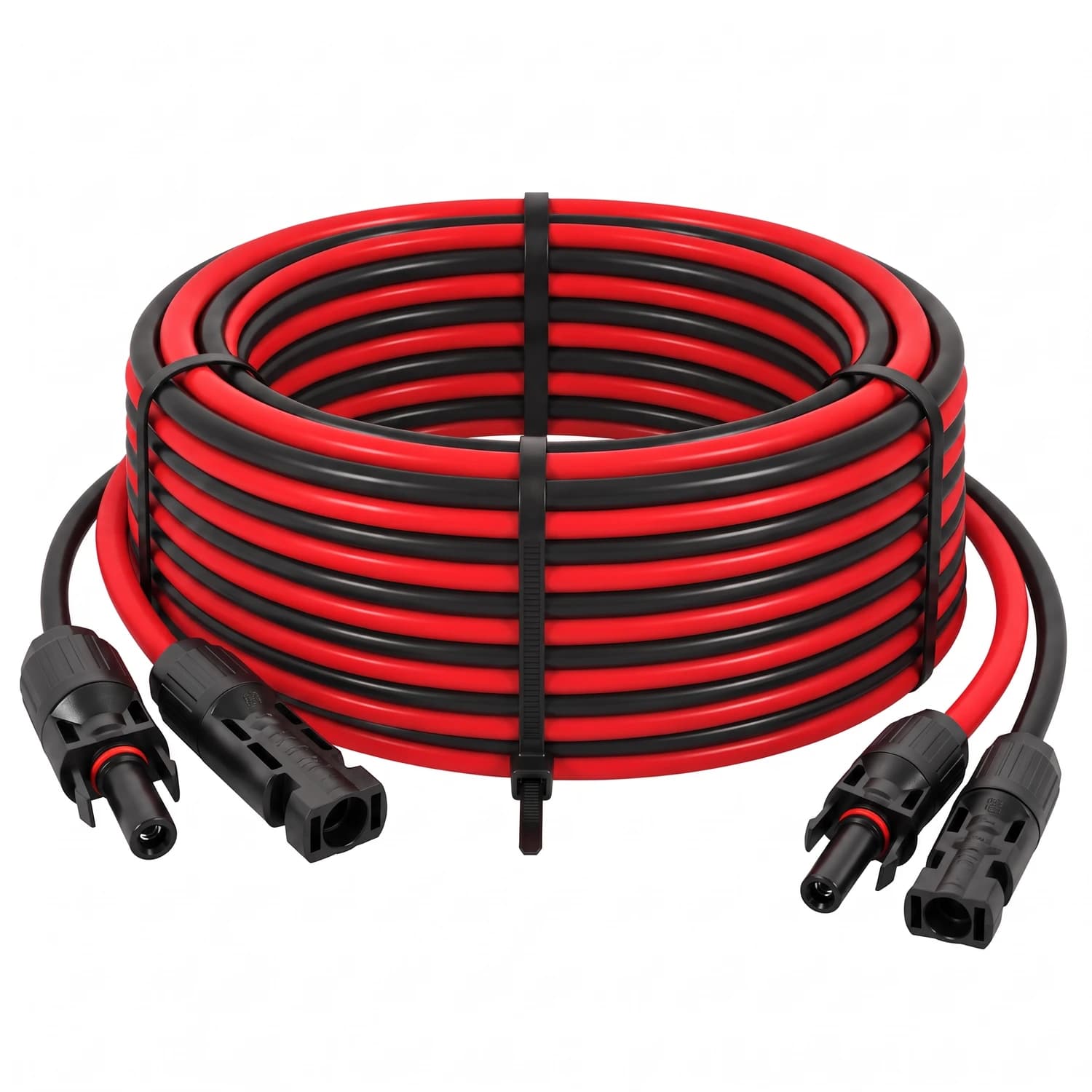 Cable fotovoltaico de 15 metros 6mm con conectores mc4 en ambos extremos
