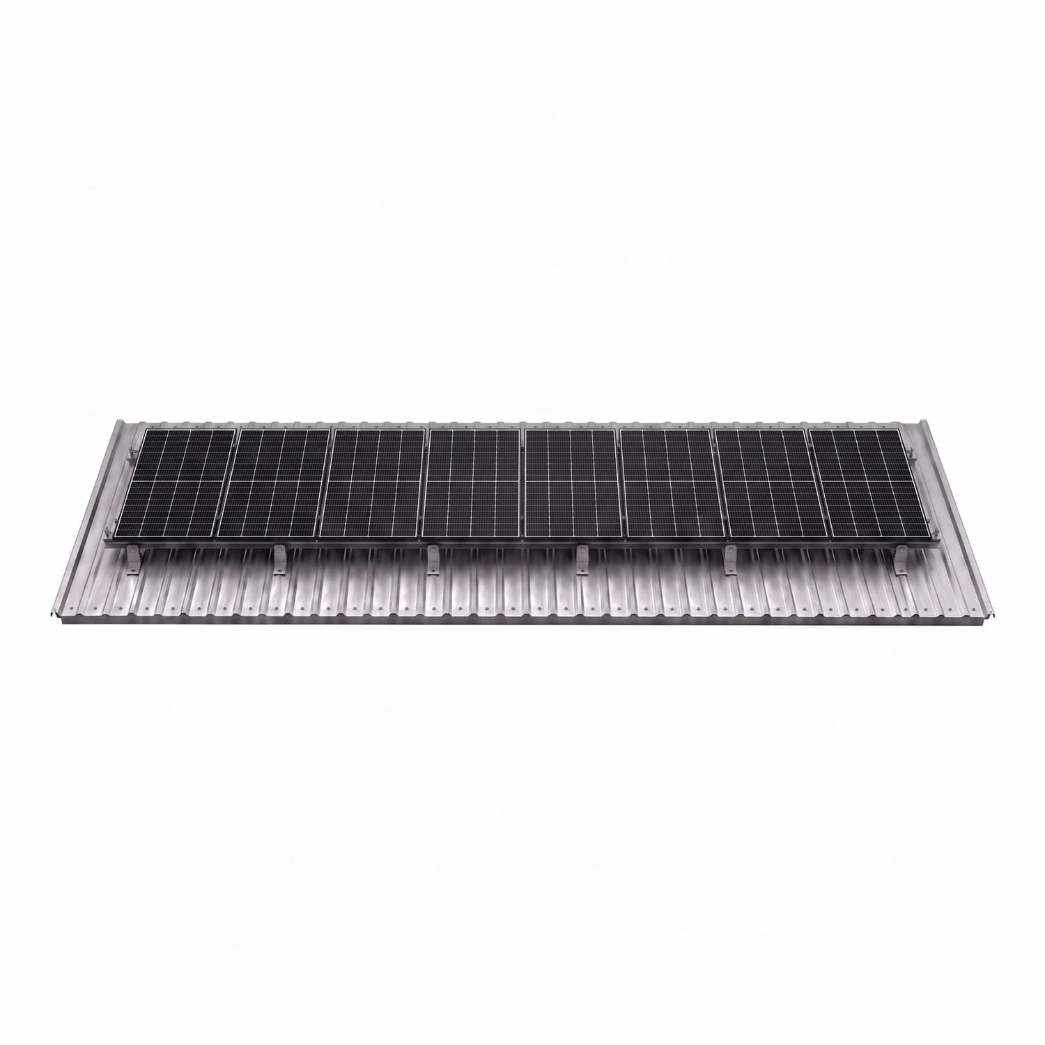 Kit de montaje en aluminio para 8 paneles solares grandes