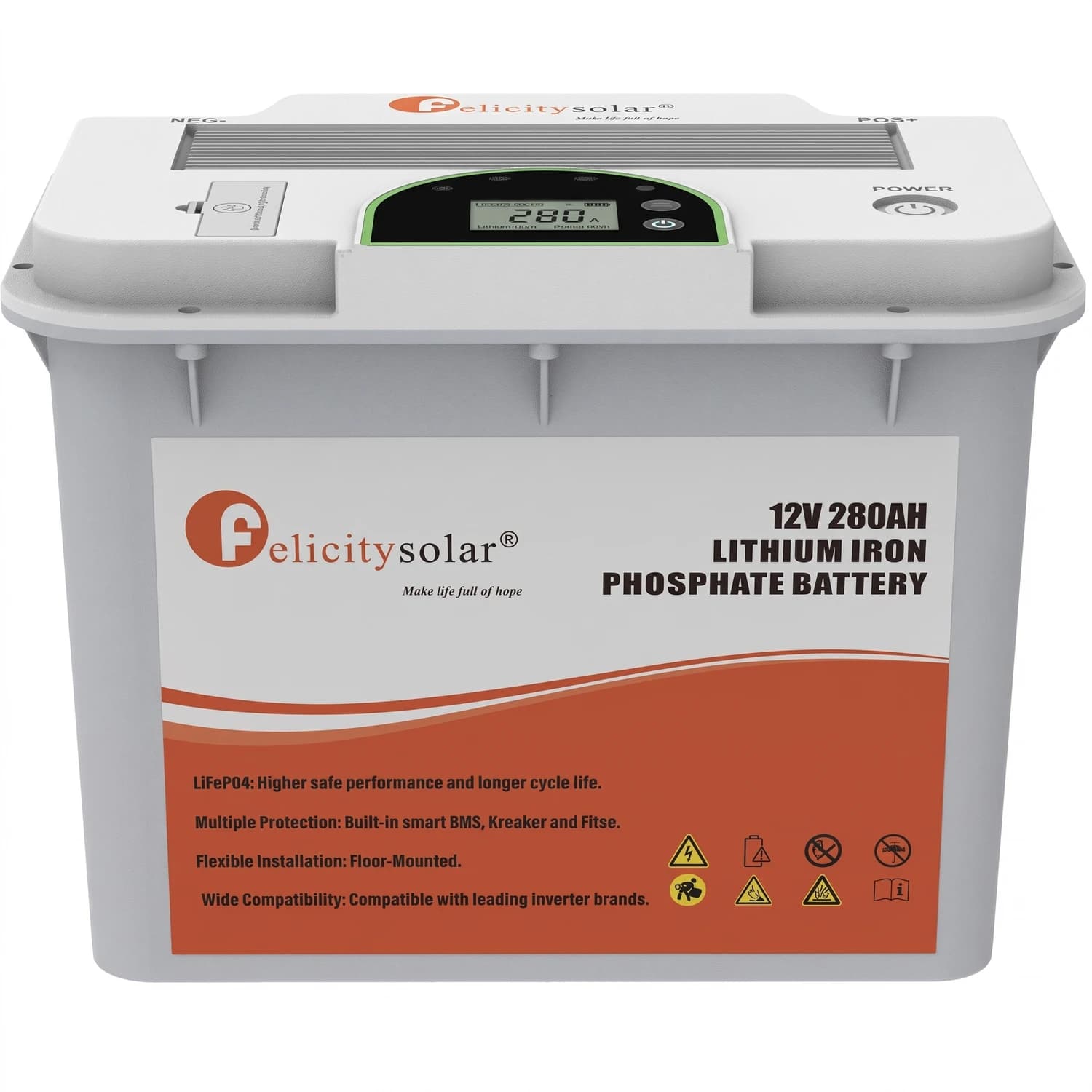 Batería de litio 12.8V 280Ah FLA12280-EU Felicity