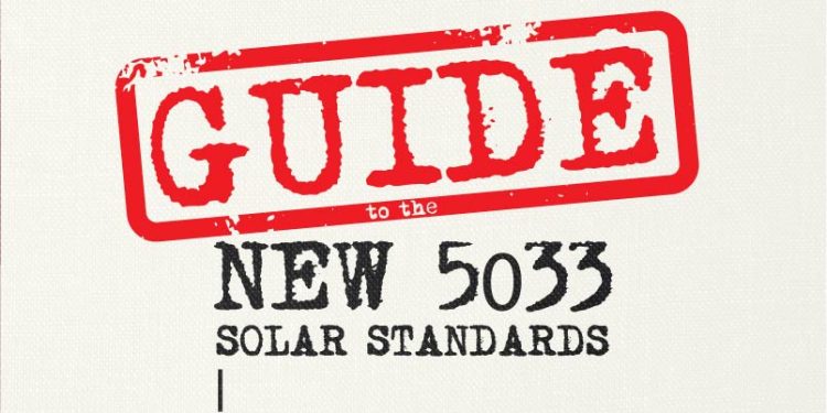 New 5033 Solar Standards – MC Electrical