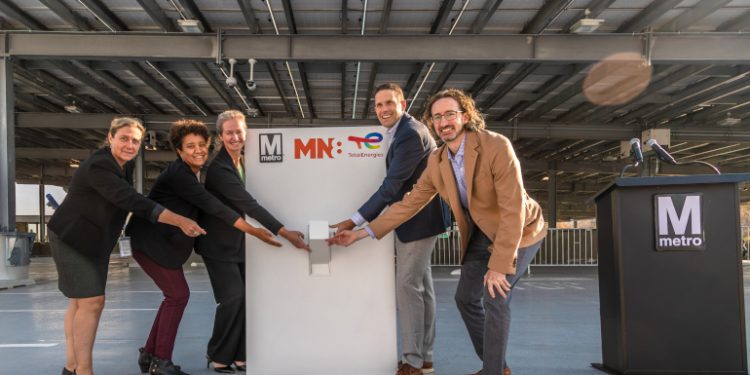 D.C. unveils two community solar carports at Metro stations