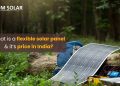 How much does flexible solar panels cost?