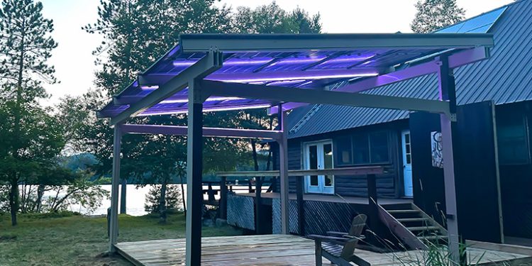 Infinity Rack engineers watertight, modular solar canopy