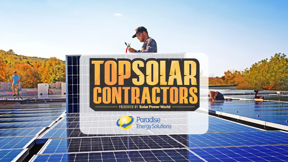 Paradise Energy Among Top Solar Contractors in the US
