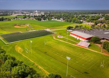 Illinois school installs solar project between athletic fields