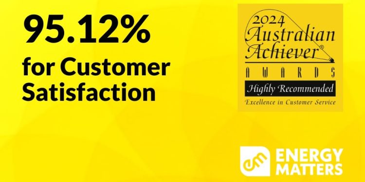 Energy Matters Scores 95.12% For Customer Satisfaction