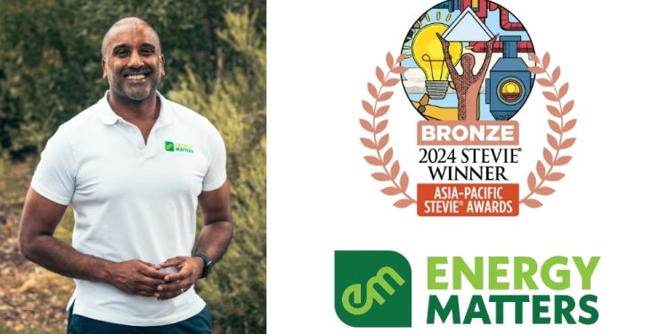 Energy Matters Wins Bronze Stevie® Award in 2024 Asia-Pacific Stevie Awards
