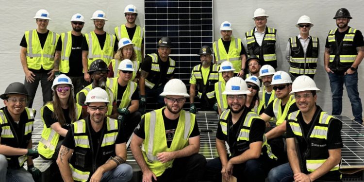 Solar panel production begins at Meyer Burger plant in Arizona
