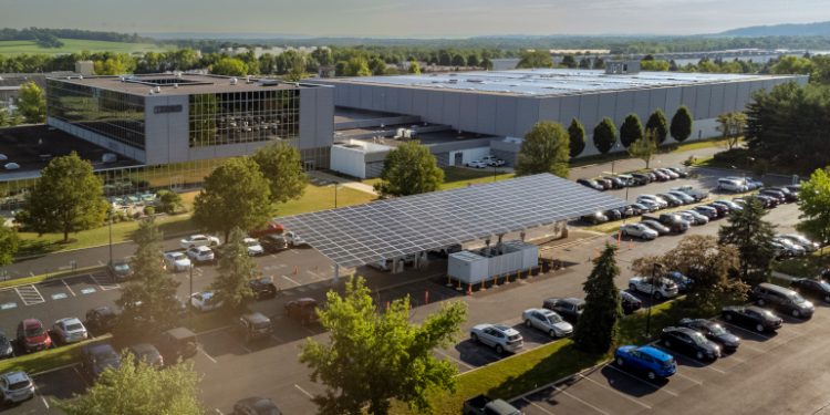Phoenix Contact installs solar powered-EV charging station at Pennsylvania campus