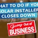 My Solar Company Went Out Of Business – What Now?