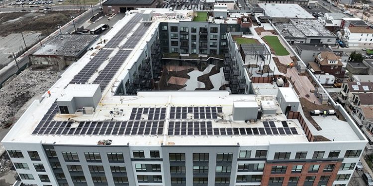 New solar array powers luxury apartments in Jersey City