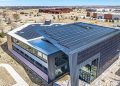 Namaste Solar attaches vertical PV array to office building with S-5! mounts