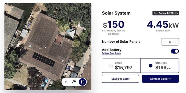 Artemis solar software uses AI to generate instant proposals