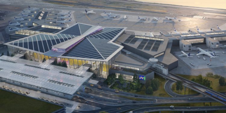 Construction begins on massive solar project on roof of new JFK Airport terminal