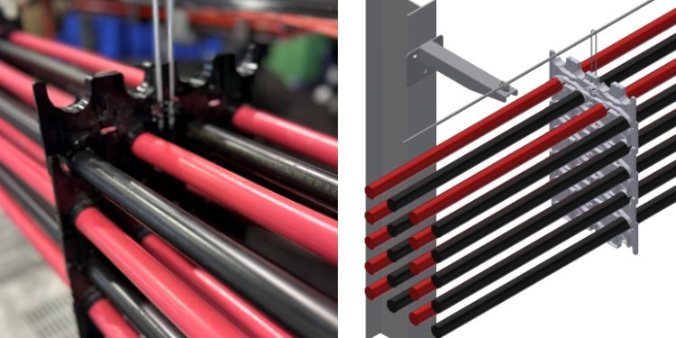 New above-ground messenger wire management system from Snake Tray