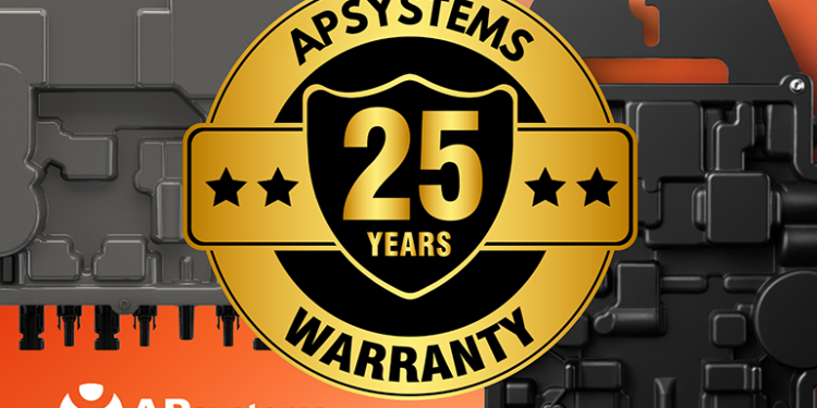 APsystems DS3, QT2 microinverters now come with 25-year standard warranty