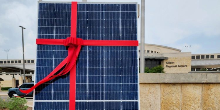 Texas regional airport now hosts solar carports installed by Ameresco