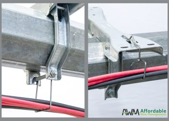 Affordable Wire Management engineers cable hangers for ARRAY solar trackers