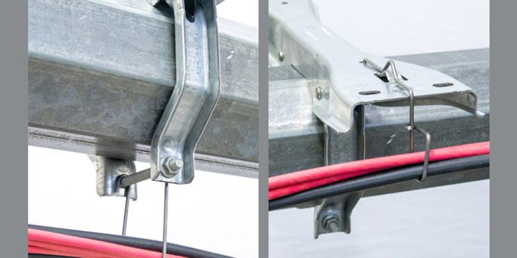 Affordable Wire Management engineers cable hangers for ARRAY solar trackers