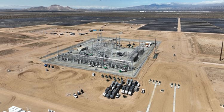 AES completes half of 1-GW solar + storage project for Amazon with robotic help