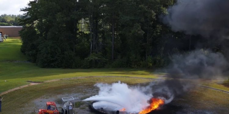 Dry ice can be used to suppress lithium battery fires
