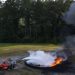 Dry ice can be used to suppress lithium battery fires