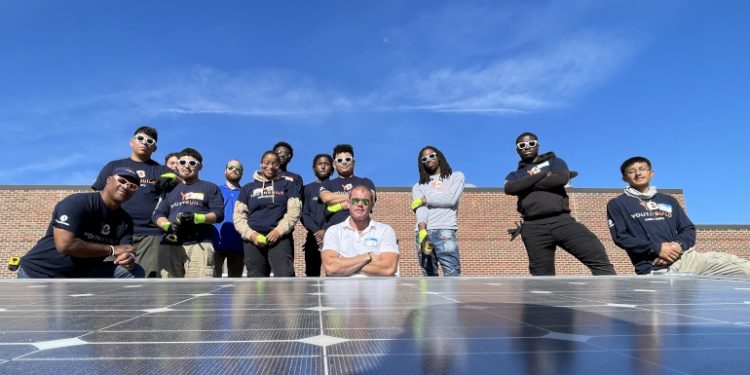 Trina donates solar panels to YouthBuild program