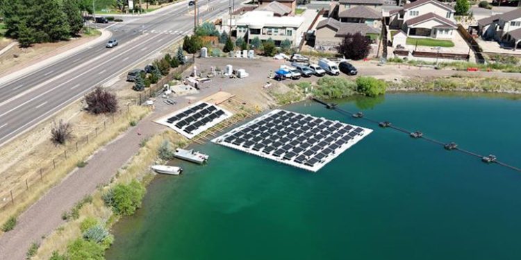 Construction underway on 1st floating tracker solar project in US