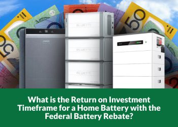 What is the Return on Investment Timeframe for a Home Battery with the Federal Battery Rebate?
