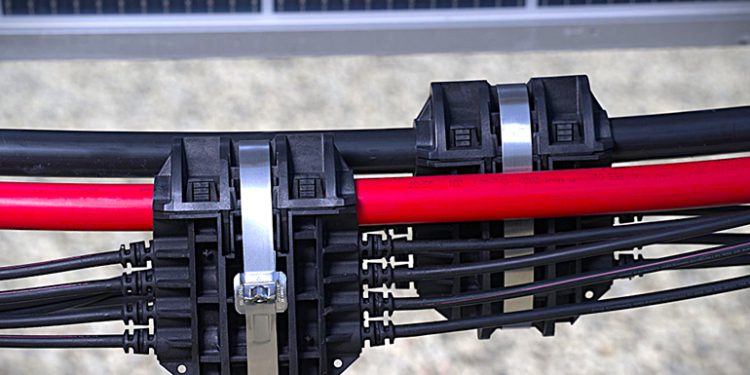 Nextracker showcasing new trunk connector for solar trackers at RE+
