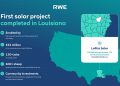 RWE completes first solar project in Louisiana for Meta