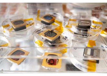 Spacer layout boosts performance of single component organic solar cells