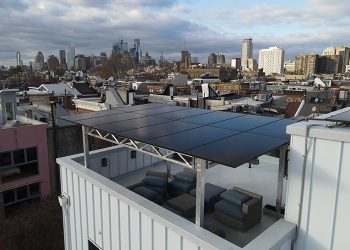 Solar canopies turn flat city rooftops into multi-use home power plants