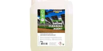 Chemitek unveils drone-applied solar panel cleaning agent safe for agrivoltaic systems