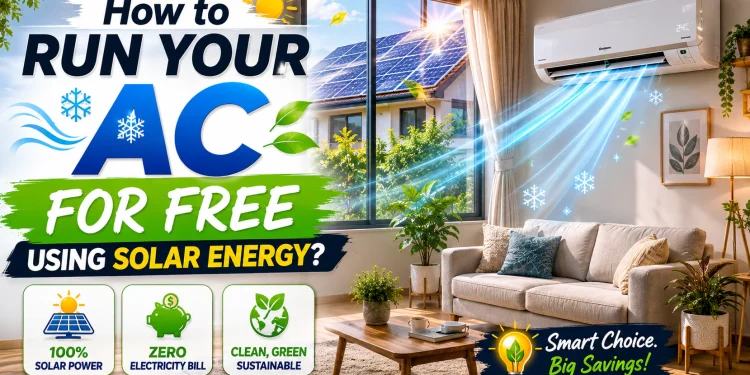 How to Run Your AC for Free Using Solar Energy?