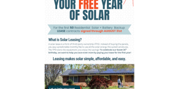 Sugar Hollow Solar celebrates 16th anniversary with lease payment giveaway
